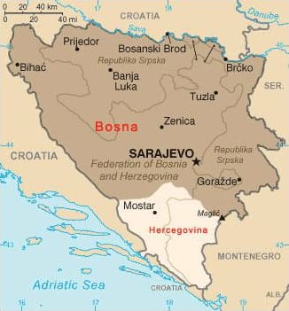 Bosna map