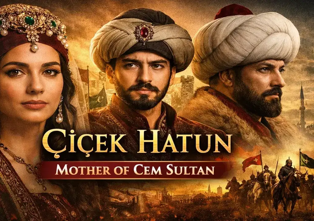 Illustrative depiction of Çiçek Hatun, mother of Cem Sultan