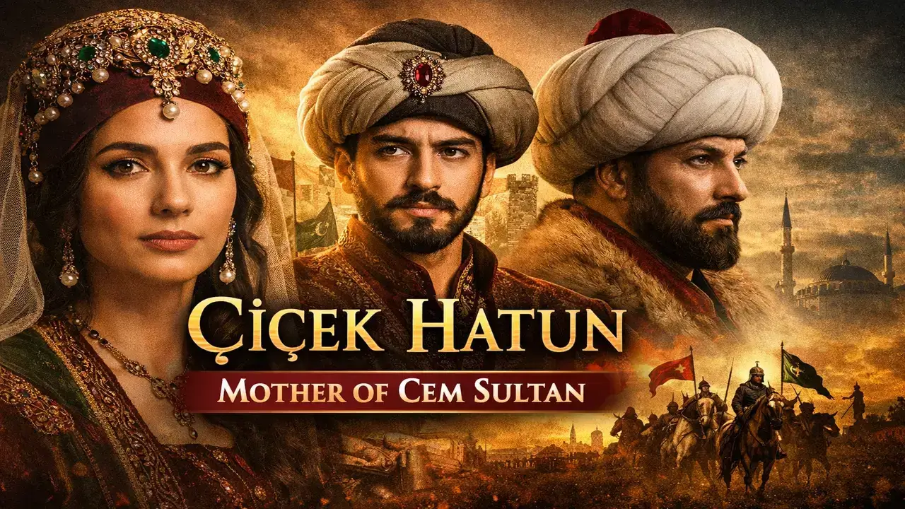 Illustrative depiction of Çiçek Hatun, mother of Cem Sultan